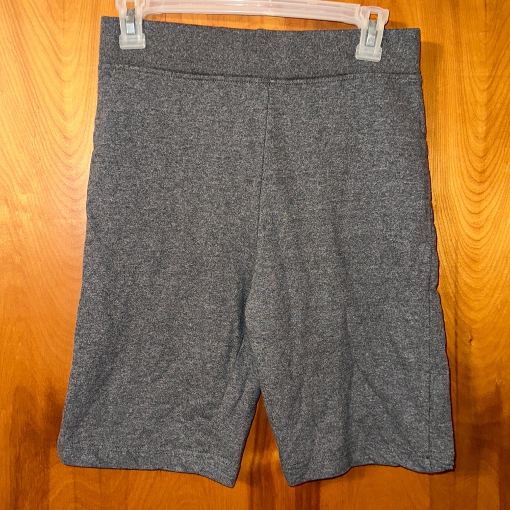 Gray High Rise Biker Shorts